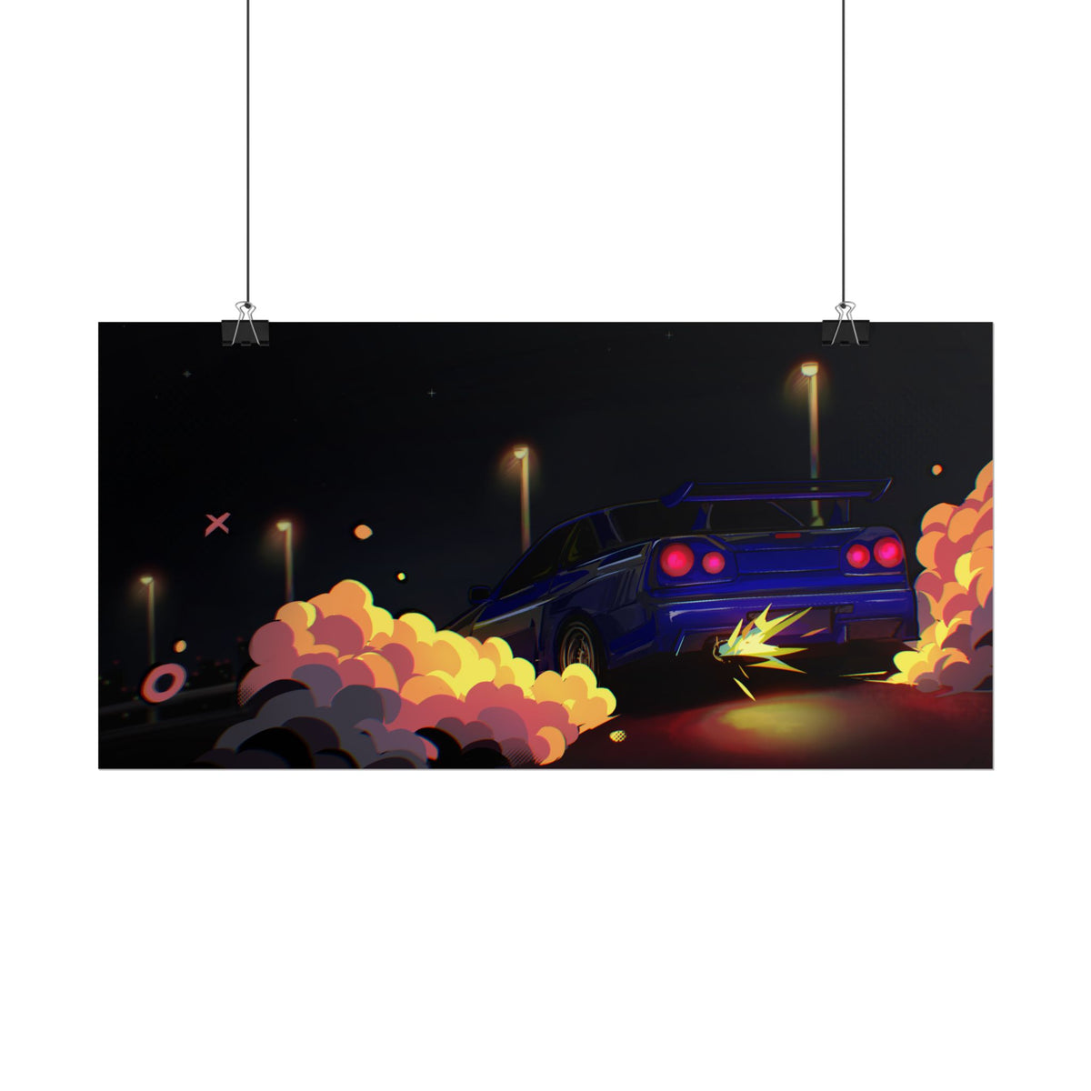 Racing Japanese Car — Rolled Poster