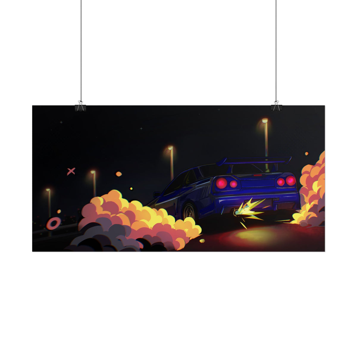 Racing Japanese Car — Rolled Poster
