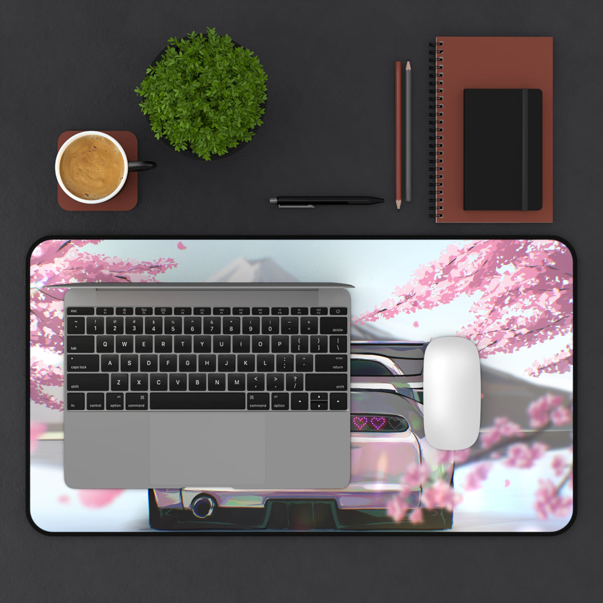 Cherry Blossom Japanese Car — Desk Mat