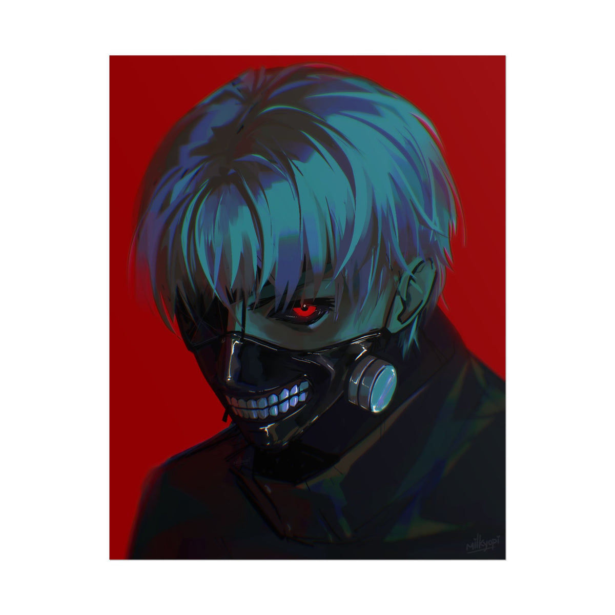 Kaneki Ken Tokyo Ghoul Fan Art — Rolled Poster
