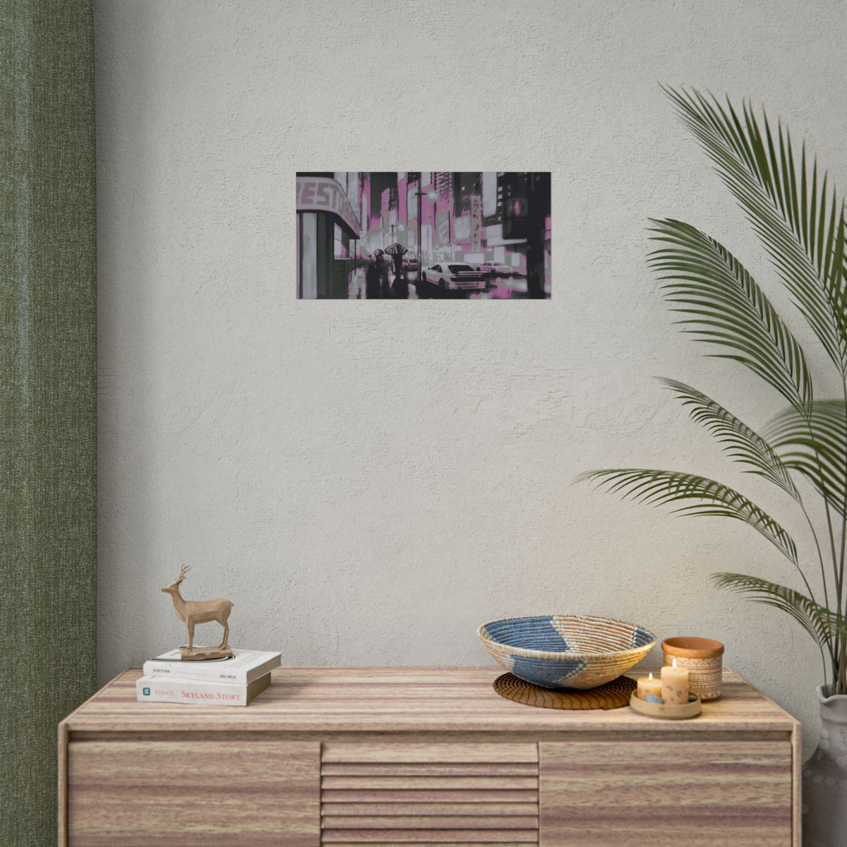 Cyberpunk City (bubblegum ver.) — Rolled Poster