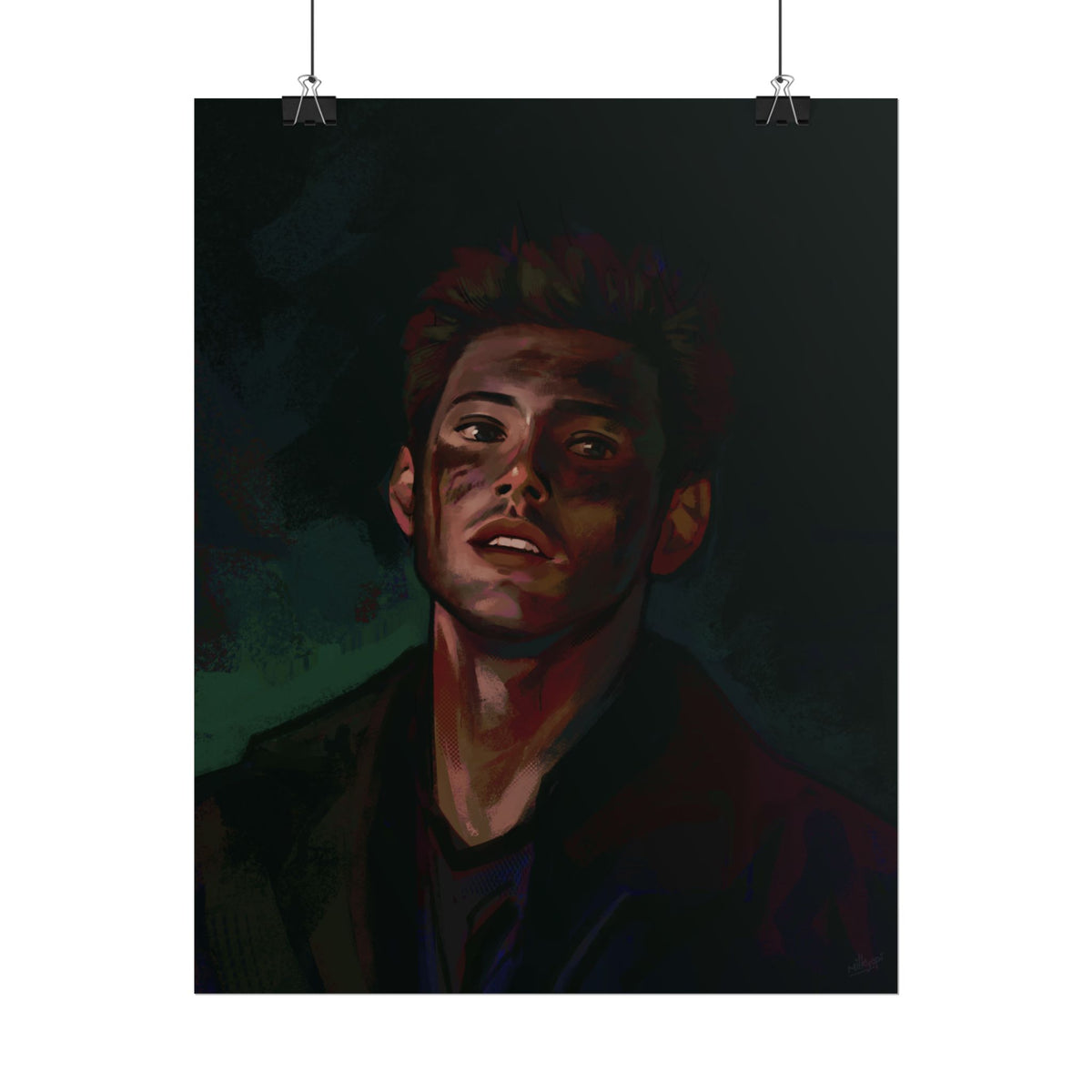 Dean Winchester Supernatural Fan Art — Rolled Poster