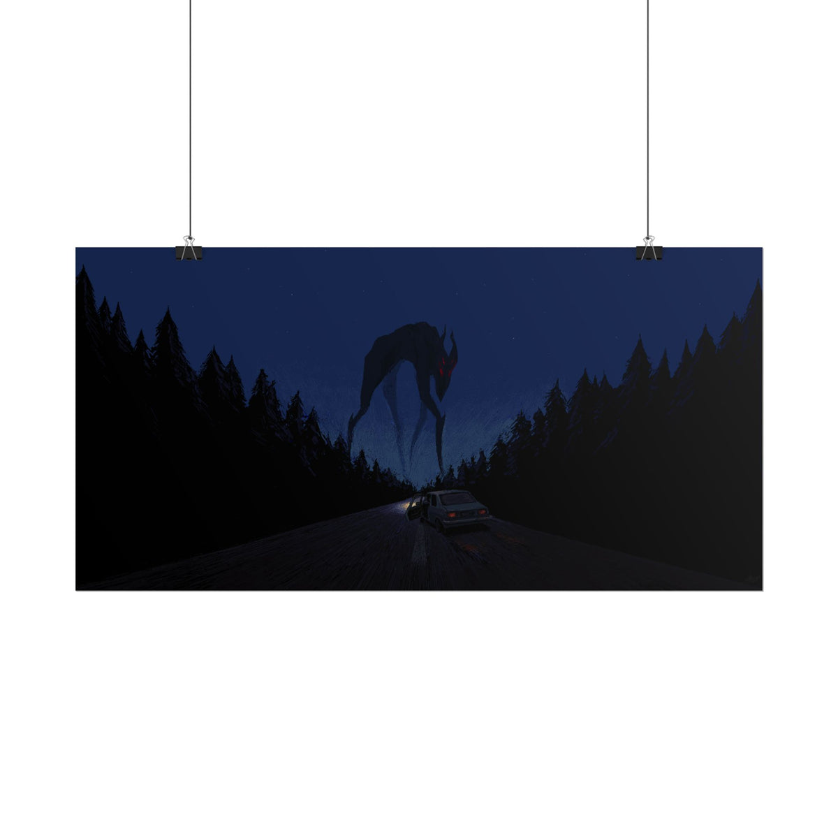 LowRes Eerie — Rolled Poster