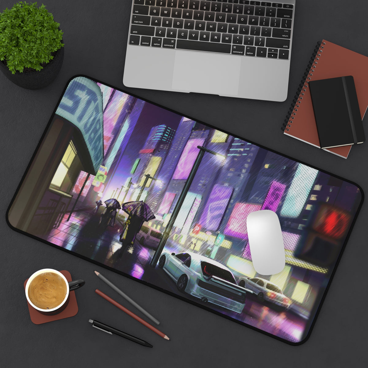 Cyberpunk City — Desk Mat