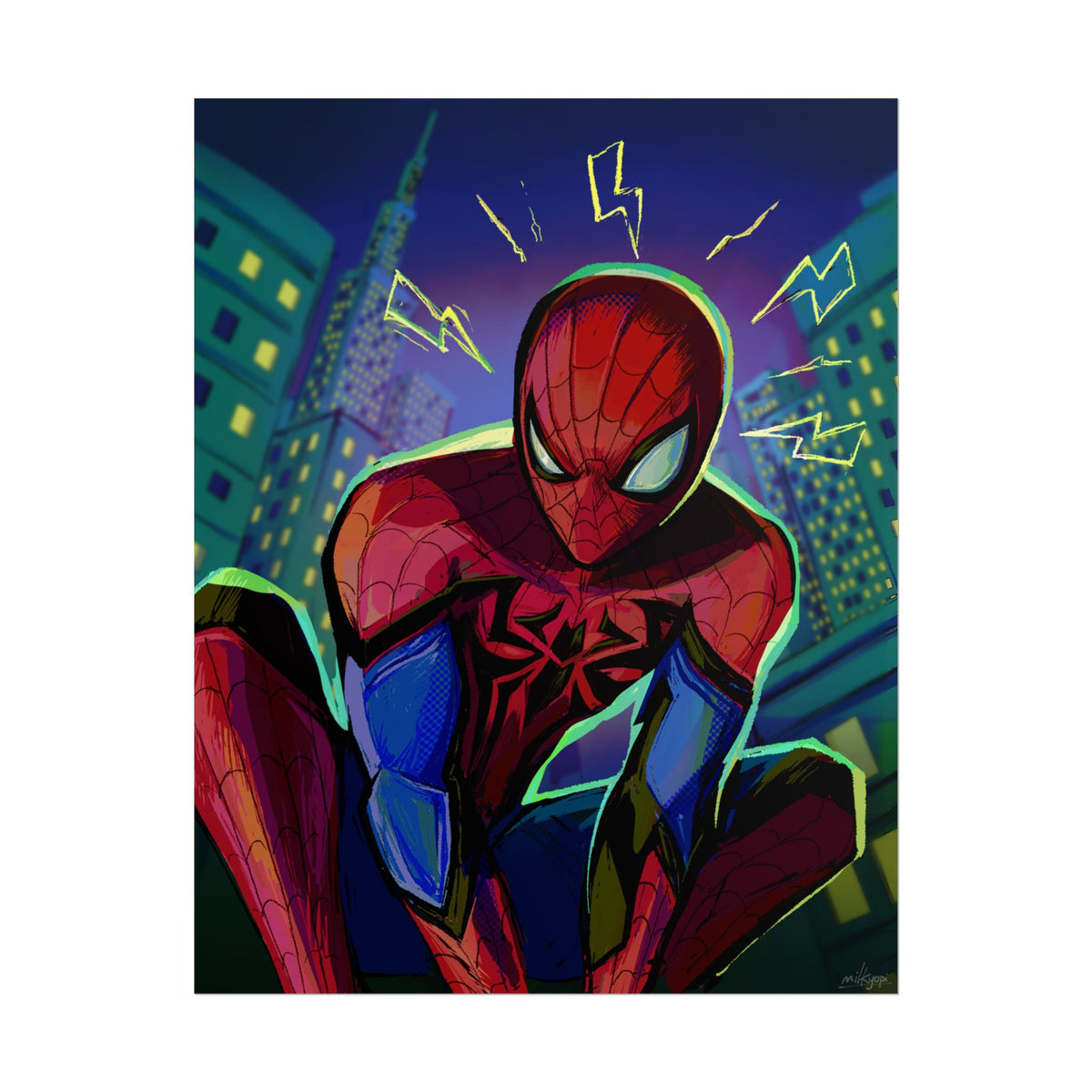 Spider-Man Marvel Rivals Fan Art — Rolled Poster