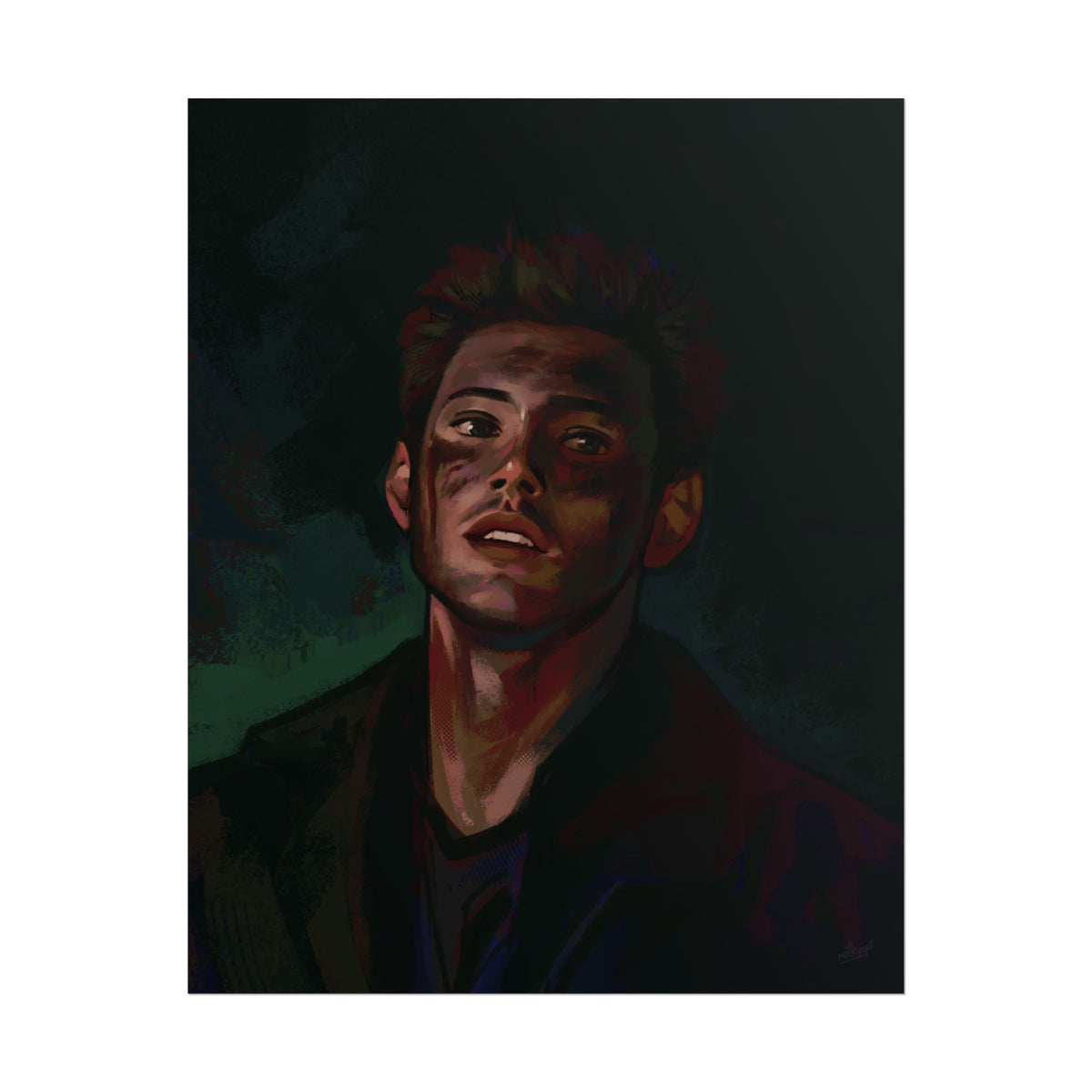 Dean Winchester Supernatural Fan Art — Rolled Poster