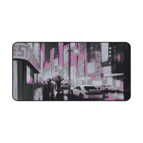 Cyberpunk City (bubblegum ver.) — Desk Mat