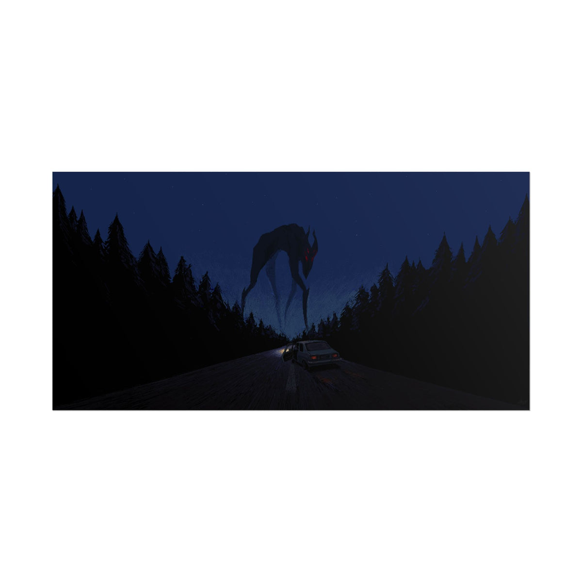 LowRes Eerie — Rolled Poster