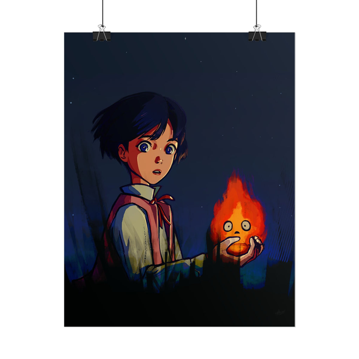 Little Howl Howl's Moving Castle Fan Art — Rolled Poster