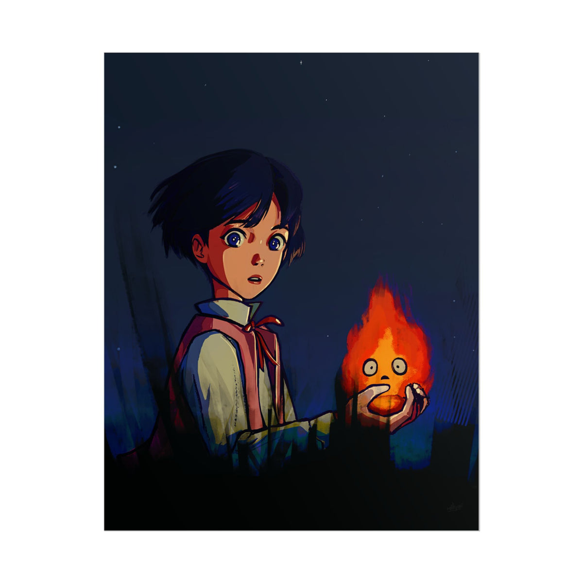 Little Howl Howl's Moving Castle Fan Art — Rolled Poster