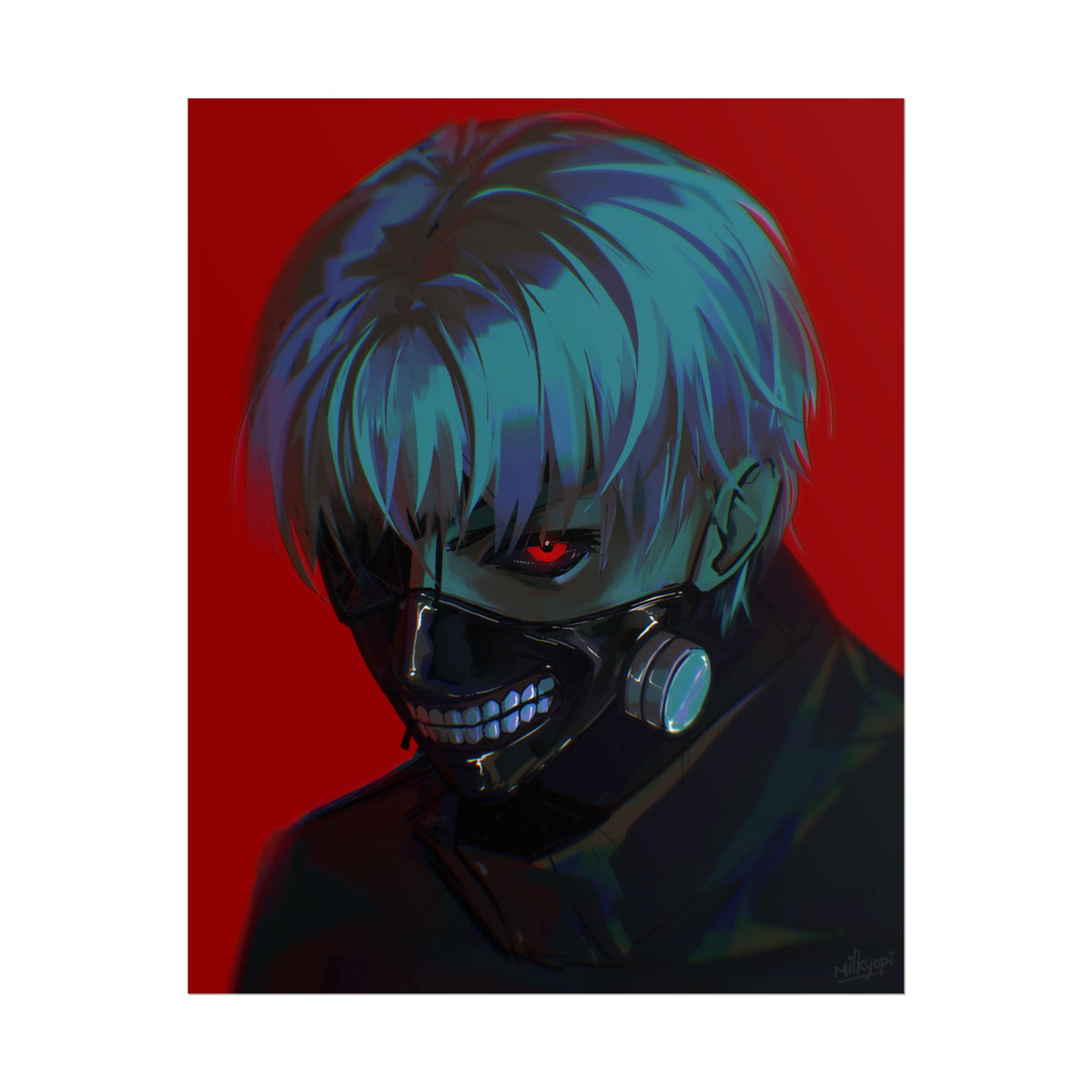 Kaneki Ken Tokyo Ghoul Fan Art — Rolled Poster
