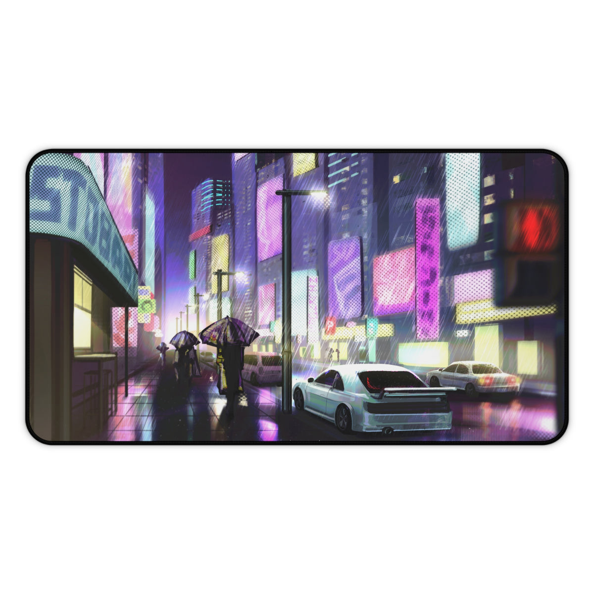 Cyberpunk City — Desk Mat