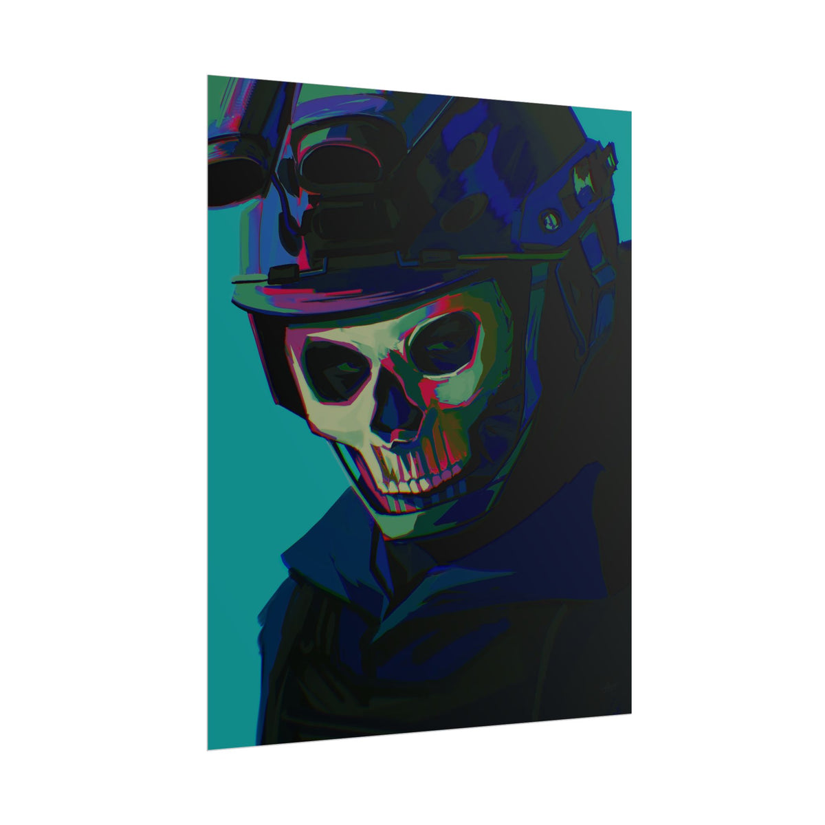 Simon 'Ghost' Riley Call of Duty Fan Art — Rolled Poster