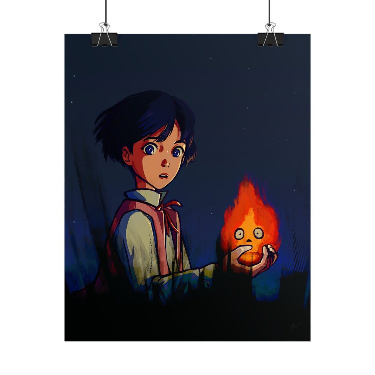 Little Howl Howl's Moving Castle Fan Art — Rolled Poster