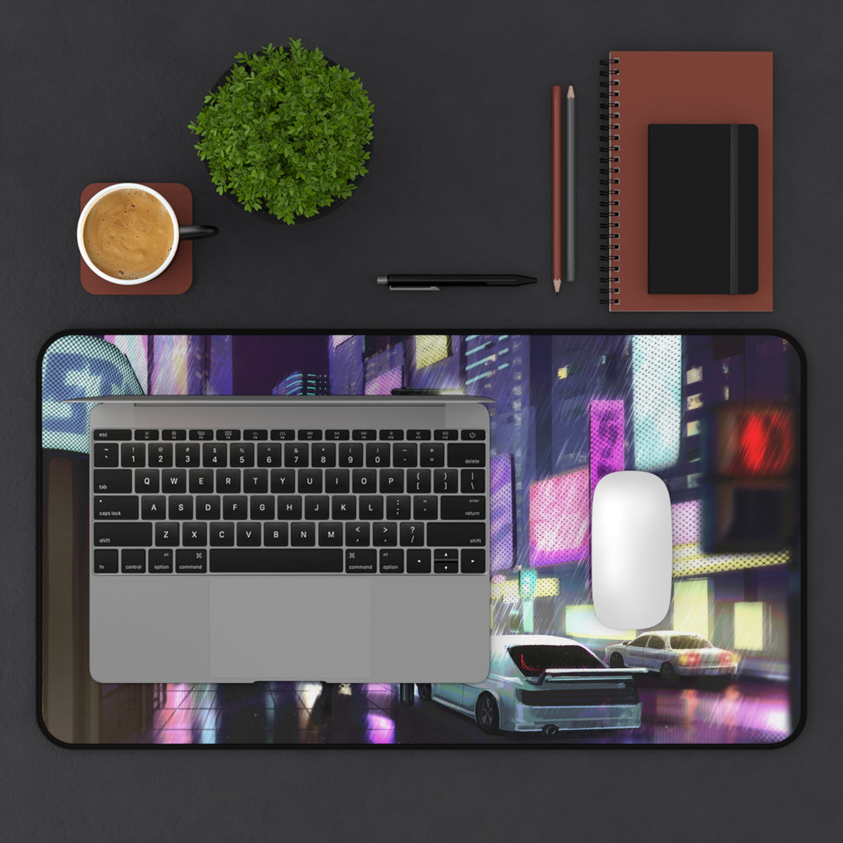 Cyberpunk City — Desk Mat