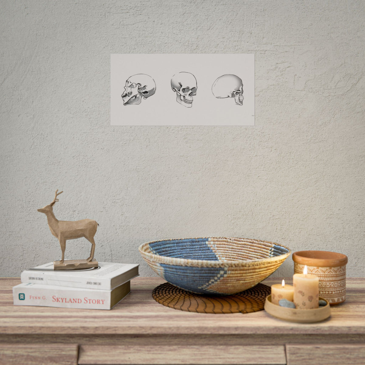 Skull Angles — Rolled Poster