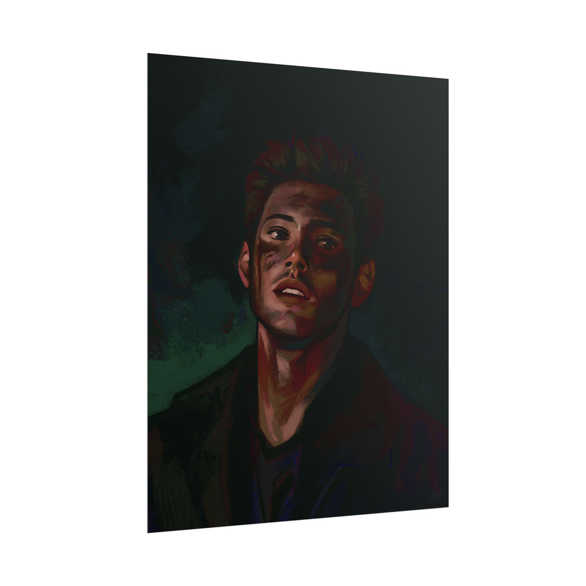 Dean Winchester Supernatural Fan Art — Rolled Poster