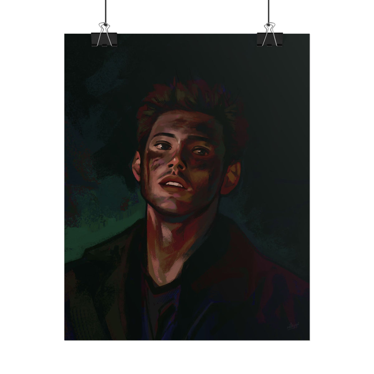 Dean Winchester Supernatural Fan Art — Rolled Poster