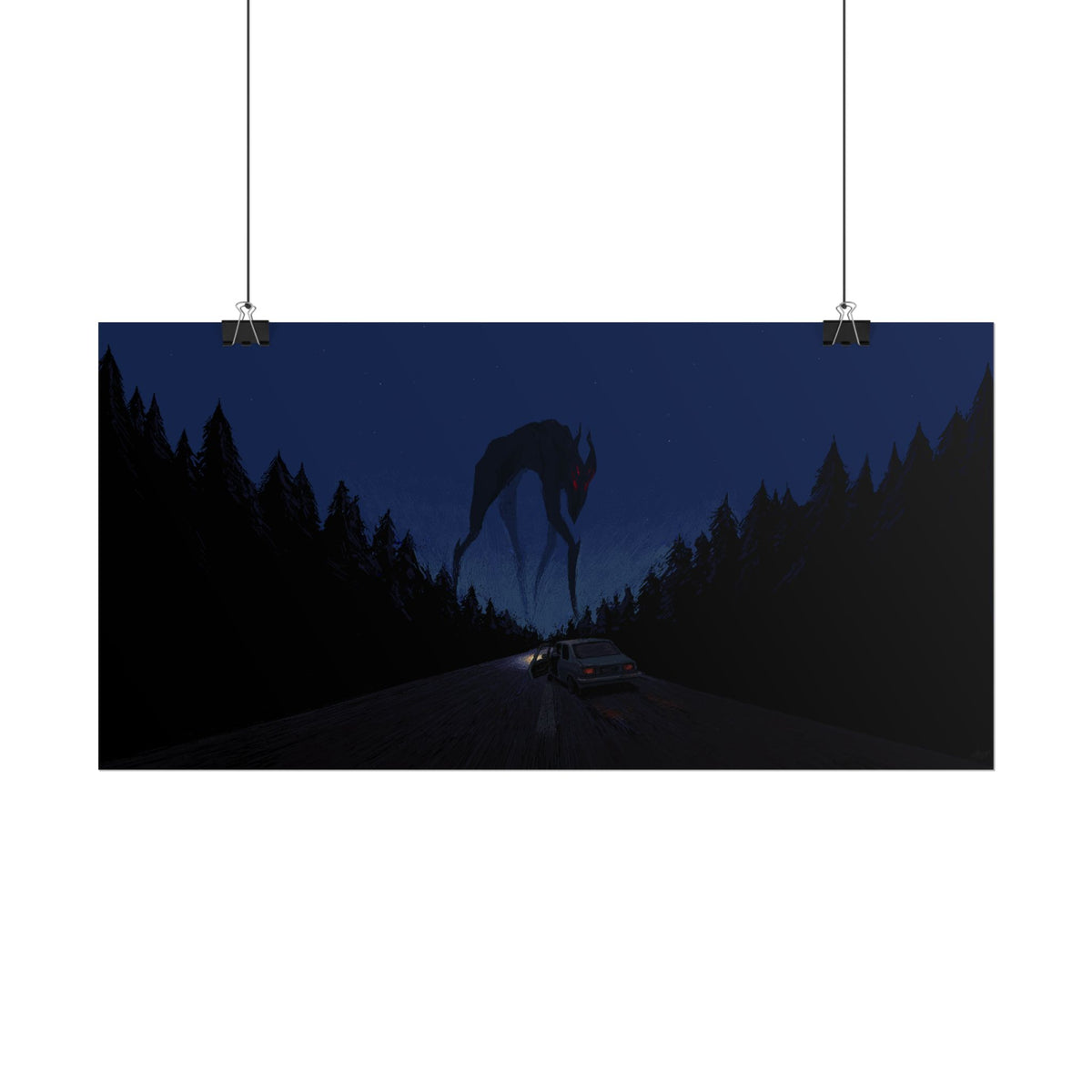 LowRes Eerie — Rolled Poster