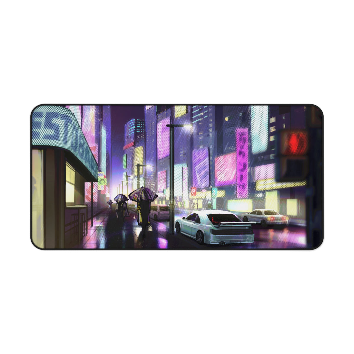 Cyberpunk City — Desk Mat
