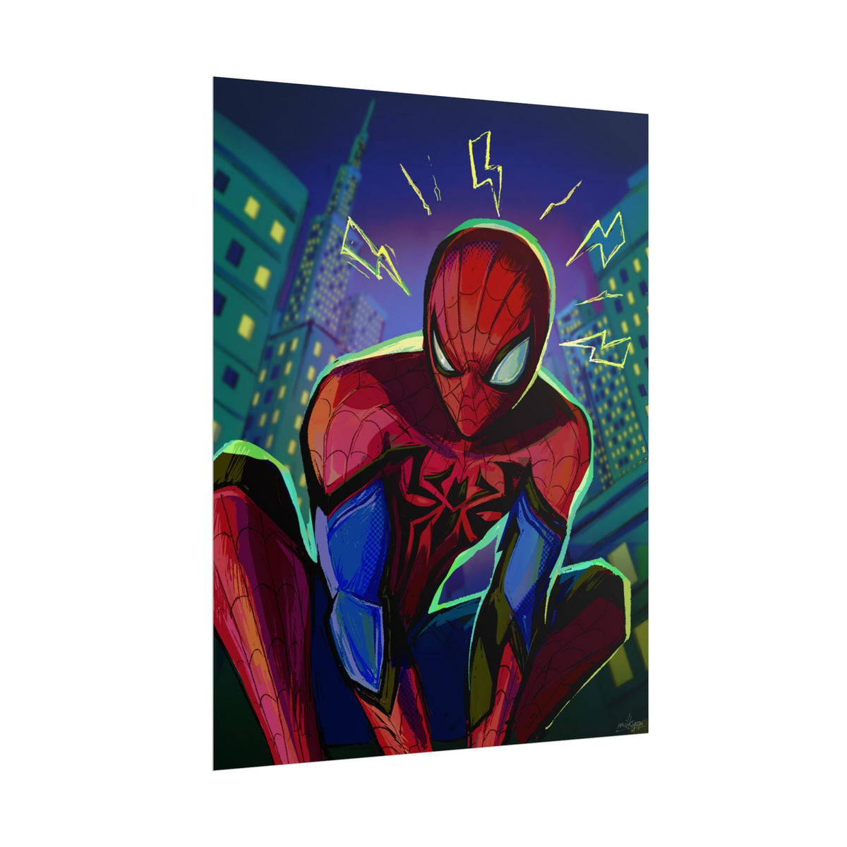Spider-Man Marvel Rivals Fan Art — Rolled Poster