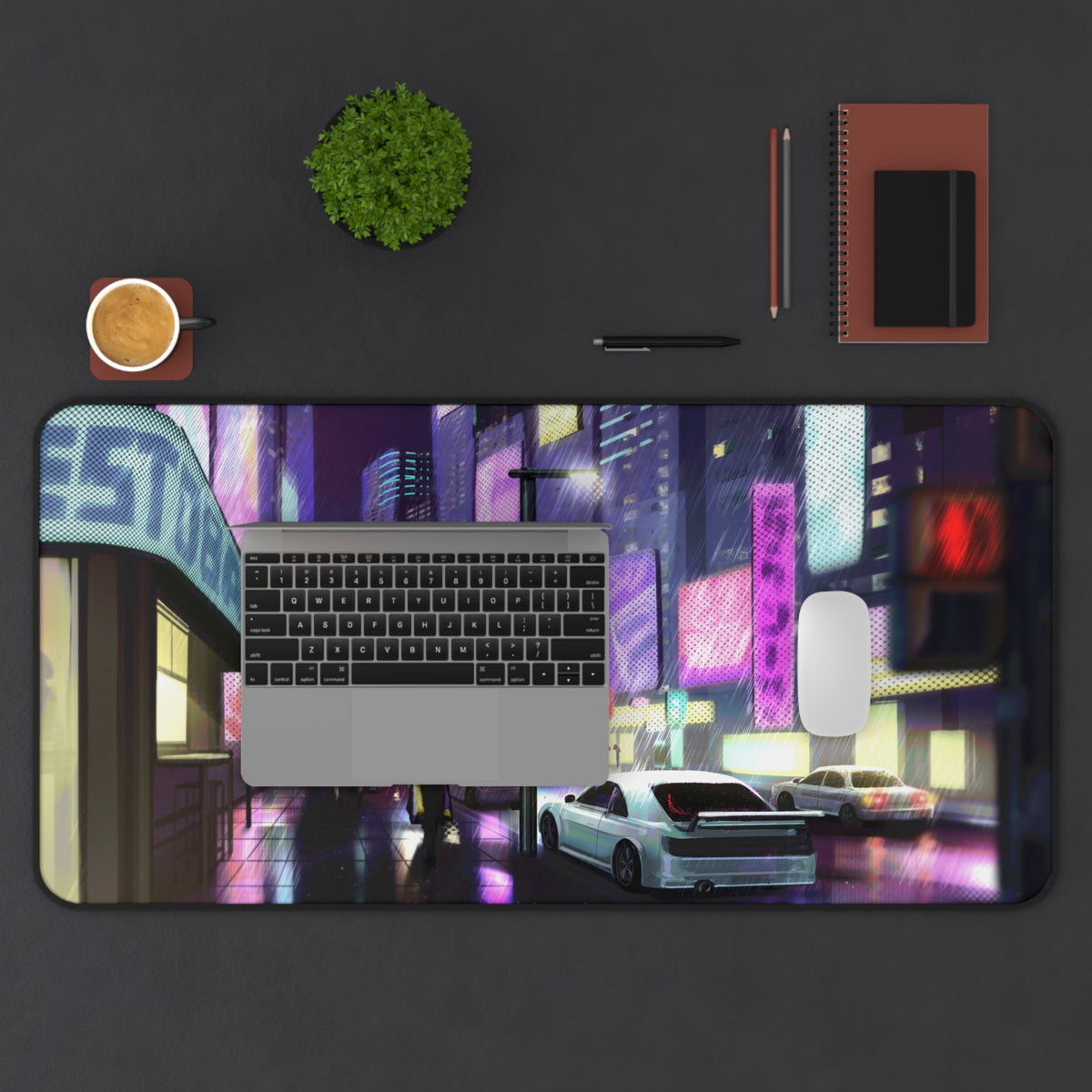 Cyberpunk City — Desk Mat